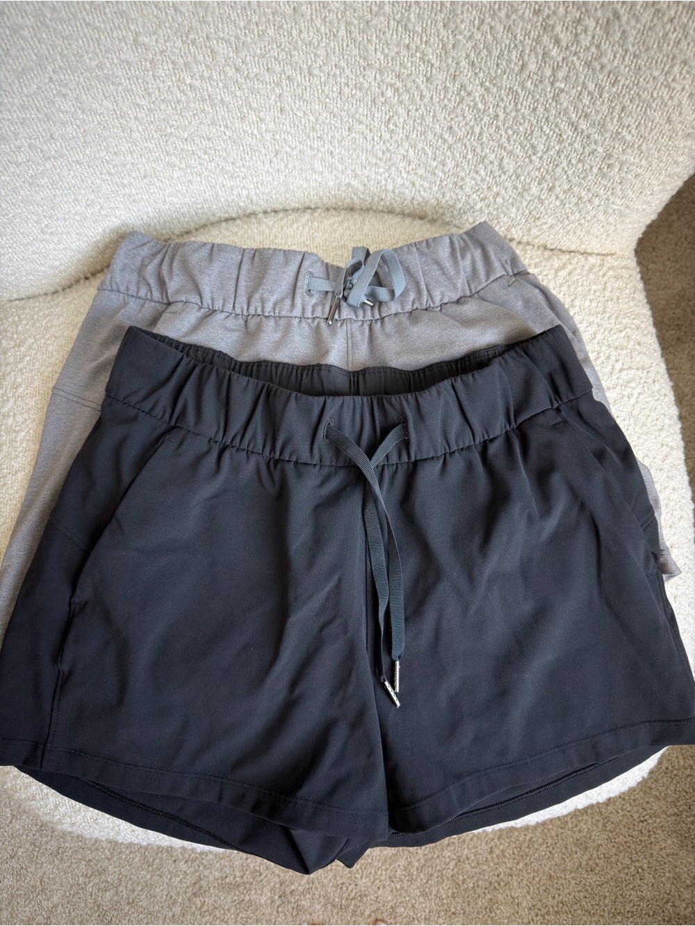 Lululemon On the Fly Shorts Bundle  - Black and Gray